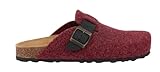 Free Life A.B. Clog geschlossen aus Filz Rubin Damen Ergonomisches Fußbett Kork 39,...