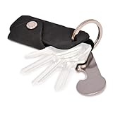 DONBOLSO® Colt I Schlüsseletui mit Einkaufswagenlöser I Leder Etui für 1-6...