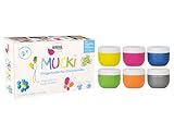 KREUL 23050 - Mucki Fingerfarbe für Glückskinder, 6 x 50 ml in Gelb, Pink,...