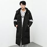 MMLLZEL Paar-Stil-Daunenjacke Herren Winter-Extended-Stil über-the-Knie-dicke warme und...