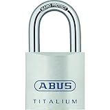ABUS Titalium Vorhängeschloss 80TI/45 - Kellerschloss mit leichtem, massiven...
