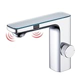 CREA Infrarot Sensor Wasserhahn Bad, Automatische Berührungslose Mischbatterie Bad,...