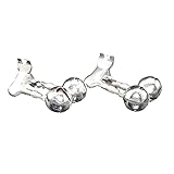 Alomejor 30 Stück Angelruten-Alarmgürtel, Doppelglocken, Bissanzeiger-Design mit...