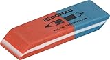 DONAU 7301001-99/2B Radiergummi / 2 Stück/Farbe: Blau/Rot/Radierer für...