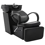vidaXL Friseurstuhl mit Waschbecken Friseurwaschbecken Friseur Waschplatz...