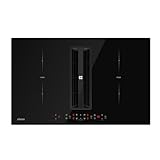 CIARRA ONE CBBEH834BBFF Integriert Induktionskochfeld mit Dunstabzug 80 cm Kochfeld...