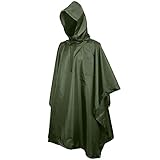 Regenponcho Wasserdicht Regencape mit Kapuze Multifunktionales Regenmantel...