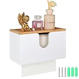 EFUTURETIME Handtuchspender für Papierhandtücher aus Bambus, 27.5x16x13cm,...