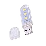 jojofuny USB Nachtlicht Für Laptop Tragbare Mini Tischlampe Mit Weißem Licht Flexible...