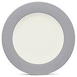 Noritake Colorwave Slate Essteller mit Rand, Steingut, grau, Einheitsgröße