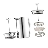 VALICLUD Kaffeepresse Multifunktionale Mit Teesieb Und Kaffeefiltration Doppelwandig Für...