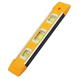 VOSSOT Wasserwaage 23 cm Klein und Magnetisch, Verfügt über Rundum Ablesbar 3 Libellen...