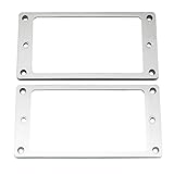 Musiclily Metall Humbucker Pickup Tonabnehmerrahmen Flacher Humbucker Ring für E-Gitarre,...