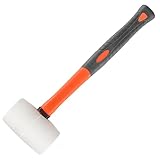 Gummihammer, 16oz Schockfester Gummihammer mit 11 langem Griff, ideal für den Bau, die...