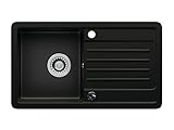 LINDBERGH® Küchen Granit-Spüle Schwarz 'VEL44' mit Siphon, Verbundstoffe Made...