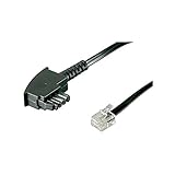 Goobay 68536 TAE Telefonkabel 6m / TAE-F Stecker auf Westernstecker / RJ11 RJ14...