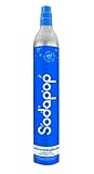 Sodapop Universal CO₂-Zylinder | 425g Kohlensäure für bis zu 60 Liter frisches...