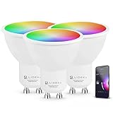 Lideka GU10 LED Dimmbar, Intelligente Glühbirne, LED-Lampe, 5 W, 400 lm, 2700 K–6500 K...