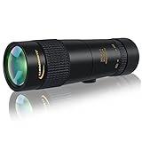 Aurosports 10-30x40 Zoom Monokular Teleskop Erwachsene, Bak4 Prisma Dual Fokus Fernrohr...