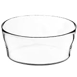 KADAX Glasschale, Salatschüssel, runde Glasschüssel, 19 cm Durchmesser, tiefe...