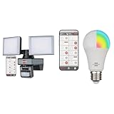 Brennenstuhl Connect WiFi LED Duo Strahler WFD 3050 P & Connect WLAN LED Glühbirne SB 800...