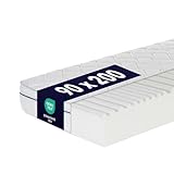 Ortho-Relax Matratze 90x200cm, 23cm hoch, Bett Härtegrad H4 & H5, 100 Nächte...