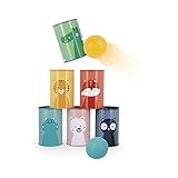 Janod - Dosenwerfen -Tiere - Geschicklichkeits- und Outdoor-Spiel - 6...