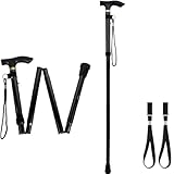 Gehstock Klappbar,Unisex Faltbar Gehstock,Klappbar Bergstock,Spazierstock Herren...