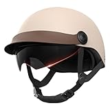 Motorrad Halbhelm - Open Face Motorcycle Safety Hut | Motorrad halbe Sicherheitshut mit...
