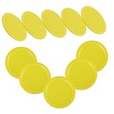 JUMPLAWN 10Stücke Tischhockey Gelbe Ersatzpucks für Airhockey Tische Langlebiges...