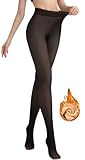 BTkviseQat Thermostrumpfhosen für damen,Strumpfhosen Damen Winter,Gefütterte...