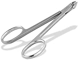 Nagelhautzange Hautzange mit Scherenaugen und 0,5 cm Schnittlänge aus...