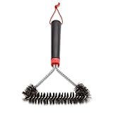 Weber Three-Sided Grill Brush Dreiseitige Grillbürste, 30 cm, Schwarz/Silber,...