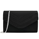 Milisente Damen Clutch, Samt Abendtasche Hochzeit Tasche Clutch Bag Elegante...