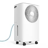 CONOPUPlus Luftentfeuchter 12L/Tag, Auto Entfeuchtung, 24H-Timer Ein/Aus, Kontinuierliche...