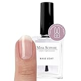 Miss Sophie Base Coat, Transparenter Unterlack für Nagelfolien & Nagellack,...