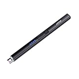 LcFun Lichtbogen Feuerzeug Elektrisch, Stabfeuerzeug USB Aufladbar Feuerzeug, Winddichtes...