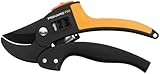 Fiskars Amboss-Gartenschere für trockene Zweige und Äste, Antihaftbeschichtet,...