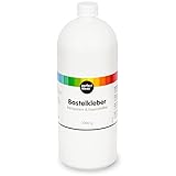 perfect ideaz - 1.000 ml Bastel-Kleber, transparent - PVA-Kleber lösemittelfrei, ungiftig...