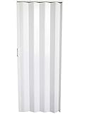 TrendLine Falttür weiß 88 x 205 cm Raumtrennung Schiebetür Faltwand