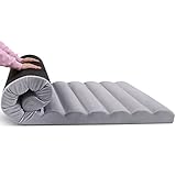 MeMoreCool Aufrollbare Bodenmatratze, Faltbare Futon Matratze, Schwamm mit Hoher Dichte...