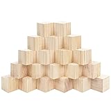 Belle Vous Holzwürfel Groß (20Stk) Holz Würfel 5 x 5 x 5cm Holzklötze Natur...