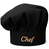 Pet-Jos Chef Kochmütze Unisex Kochmütze aus Baumwolle Küche Hotel Restaurant...