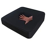 Supply24 Gel/Gelschaum Sitzkissen Anti Dekubitus Sitzpolster 40 x 40 x 10 cm Schwarz...