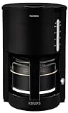 Krups F30908 ProAroma Filterkaffeemaschine mit Glaskanne | 1,25L Füllmenge | 10-15 Tassen...