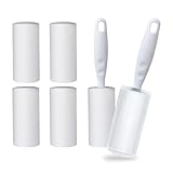 Oiamker Fusselrolle 6 Rollen mit 2 Abroller 1 Staubschutzhülle, Extra Klebrige...