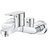 Badewannenarmatur Wannenarmatur Mischbatterie Badewanne Wasserhahn Einhebel Wandmontage...