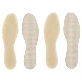 Green Feet 2 Paar dicke Lammwoll Einlegesohlen, warme Wollsohlen, mit gratis 5h...