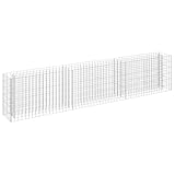 vidaXL Gabione Hochbeet Drahtkorb Steinkorb Pflanzkübel Pflanzgefäß Blumentopf...