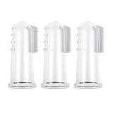 3PCS Haustier Fingerzahnbürsten Reinigungsmassagegerät Gesunde Gewohnheiten Trainiert...